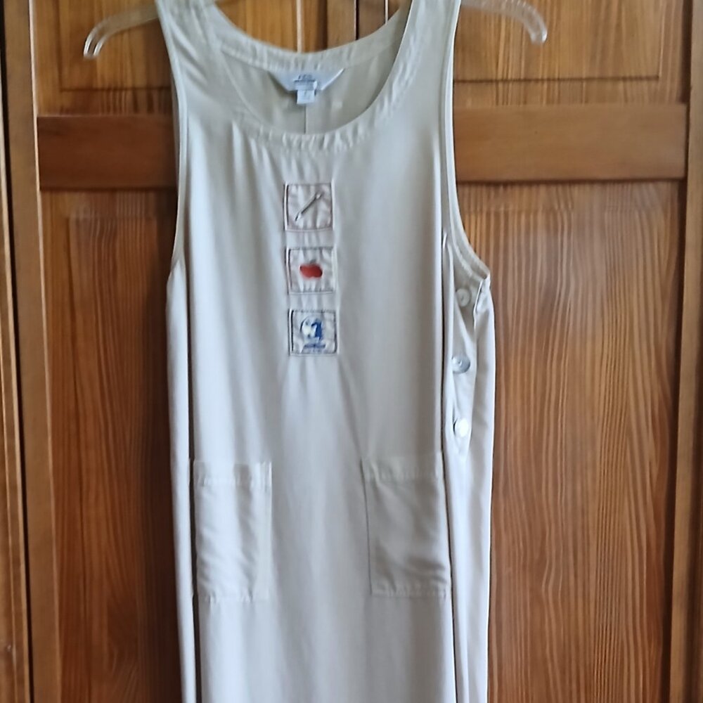 AKS Amy K Su beige jumper dress sz S woman's